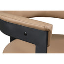  Color_Tan -- Romeo Tan Vegan Leather Upholstered Dining Chair IMAGE 7