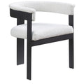  Color_Cream -- Romeo Cream Boucle Fabric Upholstered Dining Chair IMAGE 1
