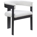  Color_Cream -- Romeo Cream Boucle Fabric Upholstered Dining Chair IMAGE 1