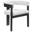 Meridian Romeo Cream Boucle Fabric Dining Chair IMAGE 1