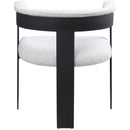 Color_Cream -- Romeo Cream Boucle Fabric Upholstered Dining Chair IMAGE 3