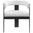 Meridian Romeo Cream Boucle Fabric Dining Chair IMAGE 4
