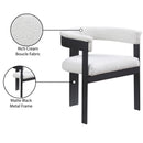 Meridian Romeo Cream Boucle Fabric Dining Chair IMAGE 9