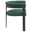 Meridian Romeo Green Boucle Fabric Dining Chair IMAGE 5
