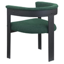  Color_Green -- Romeo Green Boucle Fabric Upholstered Dining Chair IMAGE 6