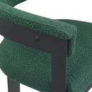  Color_Green -- Romeo Green Boucle Fabric Upholstered Dining Chair IMAGE 7