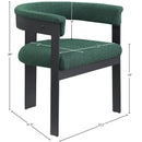 Color_Green -- Romeo Green Boucle Fabric Upholstered Dining Chair IMAGE 8