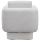  Manufacturer Color_Cream -- Meridian Alessandra Swivel Fabric Accent Chair IMAGE 3