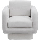  Manufacturer Color_Cream -- Meridian Alessandra Swivel Fabric Accent Chair IMAGE 5