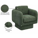  Manufacturer Color_Green -- Alessandra Green Chenille Fabric Upholstered Swivel Accent Chair IMAGE 10