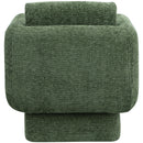  Manufacturer Color_Green -- Alessandra Green Chenille Fabric Upholstered Swivel Accent Chair IMAGE 3