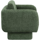  Manufacturer Color_Green -- Alessandra Green Chenille Fabric Upholstered Swivel Accent Chair IMAGE 6