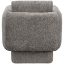  Manufacturer Color_Grey -- Alessandra Grey Chenille Fabric Upholstered Swivel Accent Chair IMAGE 3