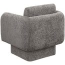  Manufacturer Color_Grey -- Alessandra Grey Chenille Fabric Upholstered Swivel Accent Chair IMAGE 4