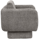  Manufacturer Color_Grey -- Alessandra Grey Chenille Fabric Upholstered Swivel Accent Chair IMAGE 6