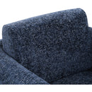 Meridian Alessandra Navy Chenille Fabric Swivel Accent Chair IMAGE 7