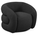  Manufacturer Color_Black -- Meridian Roxbury Swivel Fabric Accent Chair IMAGE 1