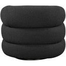  Manufacturer Color_Black -- Meridian Roxbury Swivel Fabric Accent Chair IMAGE 3