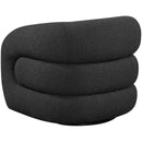  Manufacturer Color_Black -- Meridian Roxbury Swivel Fabric Accent Chair IMAGE 5