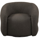  Manufacturer Color_Brown -- Roxbury Brown Boucle Fabric Upholstered Swivel Accent Chair IMAGE 4