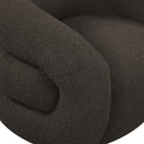  Manufacturer Color_Brown -- Roxbury Brown Boucle Fabric Upholstered Swivel Accent Chair IMAGE 7