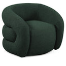 Manufacturer Color_Green -- Roxbury Green Boucle Fabric Upholstered Swivel Accent Chair IMAGE 1