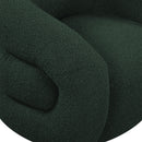  Manufacturer Color_Green -- Roxbury Green Boucle Fabric Upholstered Swivel Accent Chair IMAGE 7