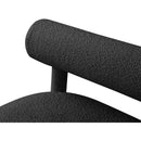  Color_Black -- Meridian Parlor Boucle Fabric Upholstered Bench IMAGE 7