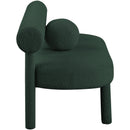  Color_Green -- Parlor Green Boucle Fabric Upholstered Bench IMAGE 6