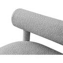  Color_Grey -- Parlor Grey Boucle Fabric Upholstered Bench IMAGE 7