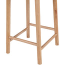 Meridian Calvin Cream Vegan Leather Stool IMAGE 7
