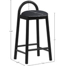  Color_Black -- Meridian Calvin Counter Height Stool IMAGE 8