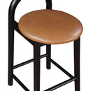 Color_Cognac -- Calvin Cognac Vegan Leather Upholstered Counter Stool IMAGE 7