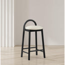 Meridian Calvin Cream Vegan Leather Stool IMAGE 2