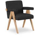  Manufacturer Color_Black -- Meridian Woodloch Stationary Fabric Accent Chair IMAGE 1