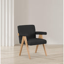  Manufacturer Color_Black -- Meridian Woodloch Stationary Fabric Accent Chair IMAGE 2