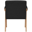  Manufacturer Color_Black -- Meridian Woodloch Stationary Fabric Accent Chair IMAGE 3
