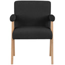  Manufacturer Color_Black -- Meridian Woodloch Stationary Fabric Accent Chair IMAGE 4