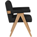  Manufacturer Color_Black -- Meridian Woodloch Stationary Fabric Accent Chair IMAGE 5