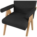  Manufacturer Color_Black -- Meridian Woodloch Stationary Fabric Accent Chair IMAGE 6