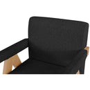  Manufacturer Color_Black -- Meridian Woodloch Stationary Fabric Accent Chair IMAGE 7
