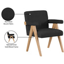  Manufacturer Color_Black -- Meridian Woodloch Stationary Fabric Accent Chair IMAGE 9