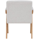  Manufacturer Color_Cream -- Woodloch Cream Boucle Fabric Upholstered Accent Chair IMAGE 3