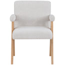  Manufacturer Color_Cream -- Woodloch Cream Boucle Fabric Upholstered Accent Chair IMAGE 4