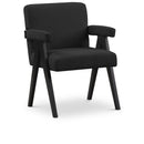  Manufacturer Color_Black -- Meridian Woodloch Stationary Fabric Accent Chair IMAGE 1
