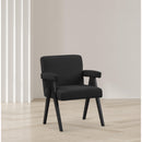  Manufacturer Color_Black -- Meridian Woodloch Stationary Fabric Accent Chair IMAGE 2