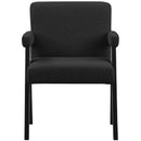  Manufacturer Color_Black -- Meridian Woodloch Stationary Fabric Accent Chair IMAGE 4