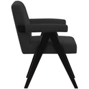  Manufacturer Color_Black -- Meridian Woodloch Stationary Fabric Accent Chair IMAGE 5