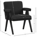  Manufacturer Color_Black -- Meridian Woodloch Stationary Fabric Accent Chair IMAGE 8