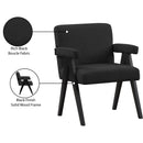  Manufacturer Color_Black -- Meridian Woodloch Stationary Fabric Accent Chair IMAGE 9